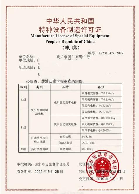 电梯特种设备许可证办理,制造生产资质咨询